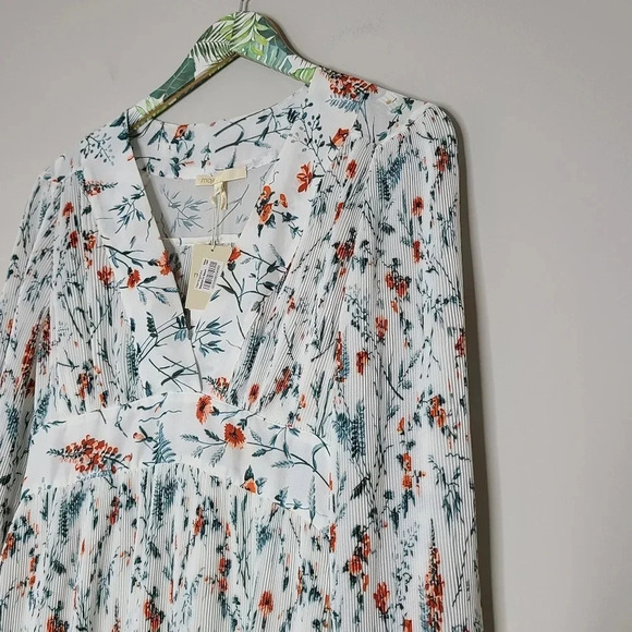 NWT Maje Rasiona Floral Long Sleeve Dress 2 - Picture 4 of 8